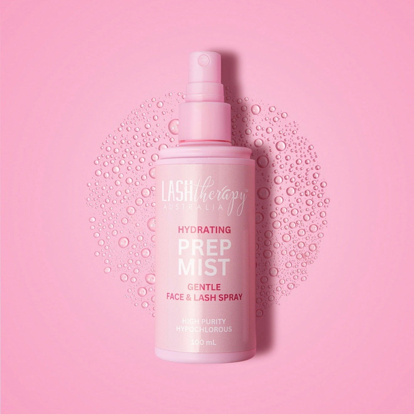 Hydrating Prep Mist spray bottle on a pink background