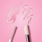 Eyebrow growth serum and brow gel texture with applicators by Lash Therapy Australia.