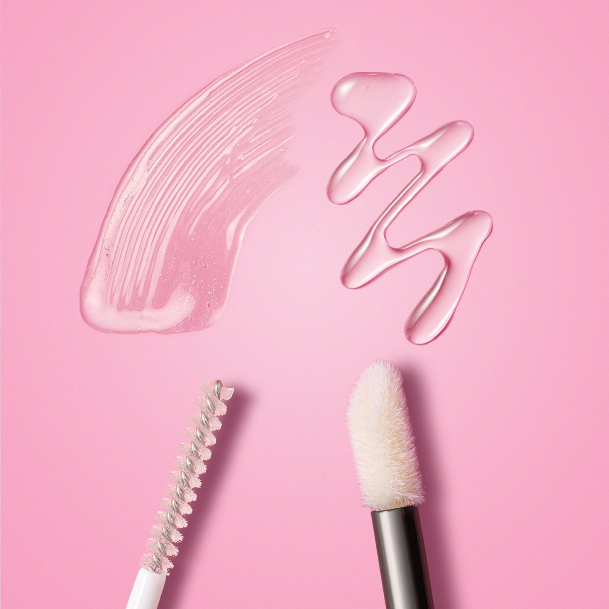 Eyebrow growth serum and brow gel texture with applicators by Lash Therapy Australia.